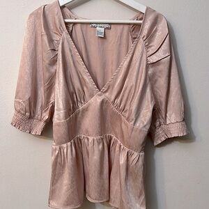 A.Calin by flying tomato pink blouse size L